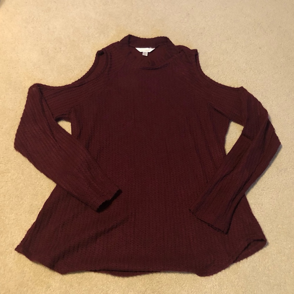 Decree Cold Shoulder Sweater